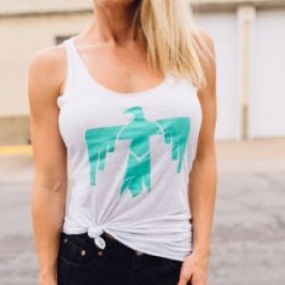 Dirty Blondes heathered grey Thunderbird tank top L - Picture 4 of 6